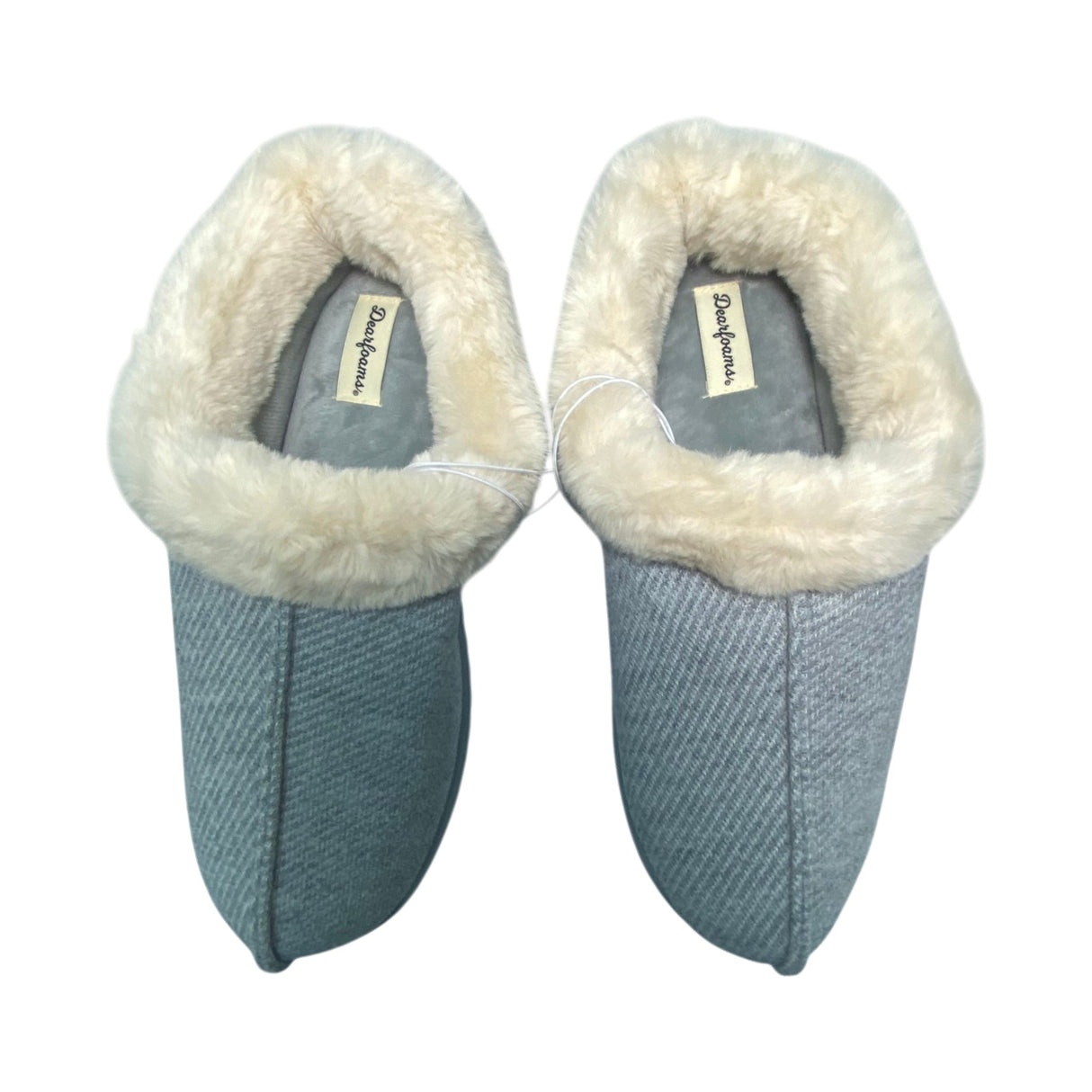 Dearfoam Women's Twill Clog Slipper - Light Heather Grey SIZE - Extra Large