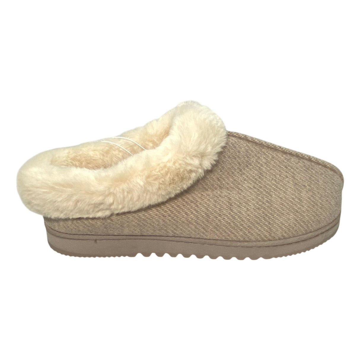 Dearfoam Women's Twill Clog Slipper - Oatmeal Heather SIZE - Extra Large