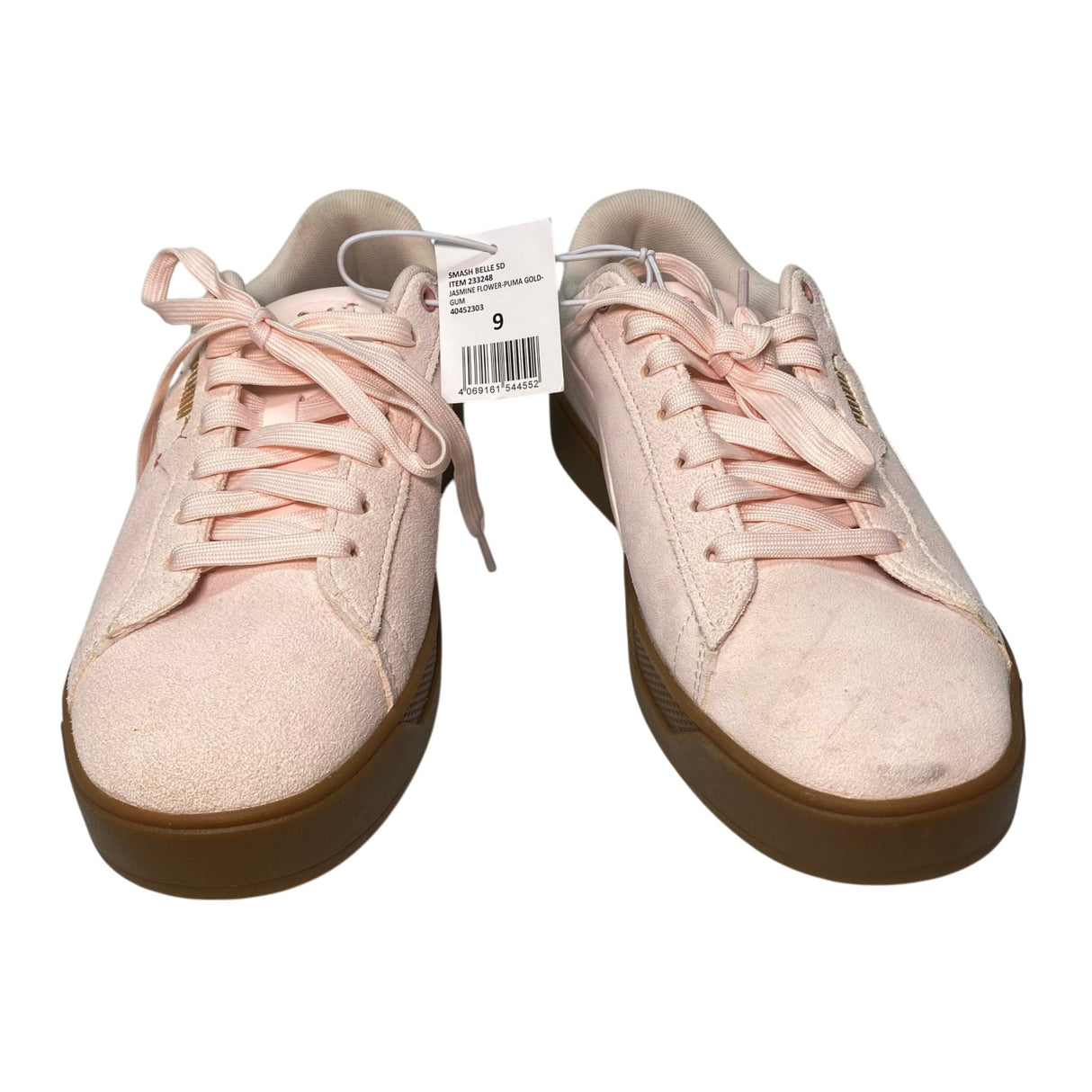 Puma Women's Smashbelle Sneaker - Jasmine Flower with Gold Puma Detail SIZE - 40