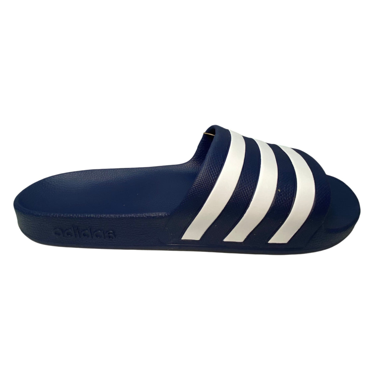Adidas Men's Adilette Aqua Slide Sandal - Navy/White SIZE - 13