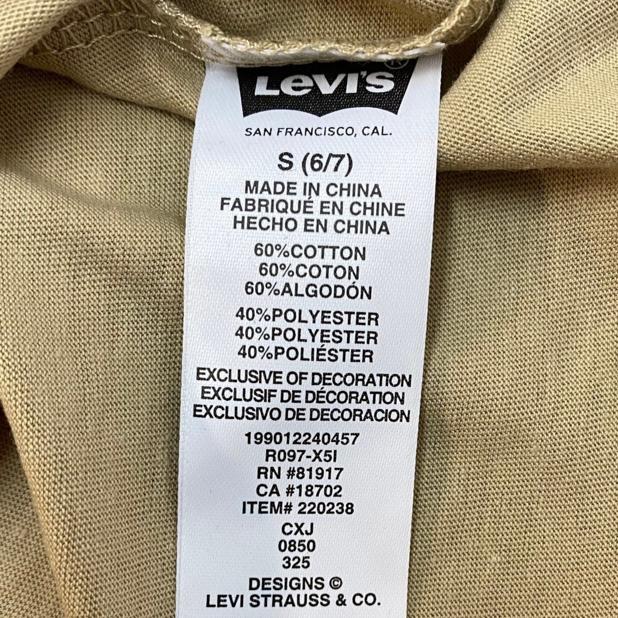 Levis Boys 2 Pack Short Sleeve Tees SIZE - 6.5