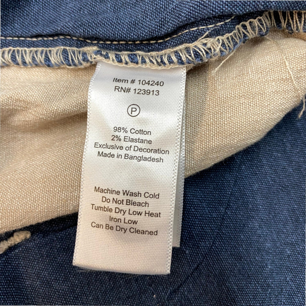 Jachs Men's Chambray Shorts - Stone SIZE - 42