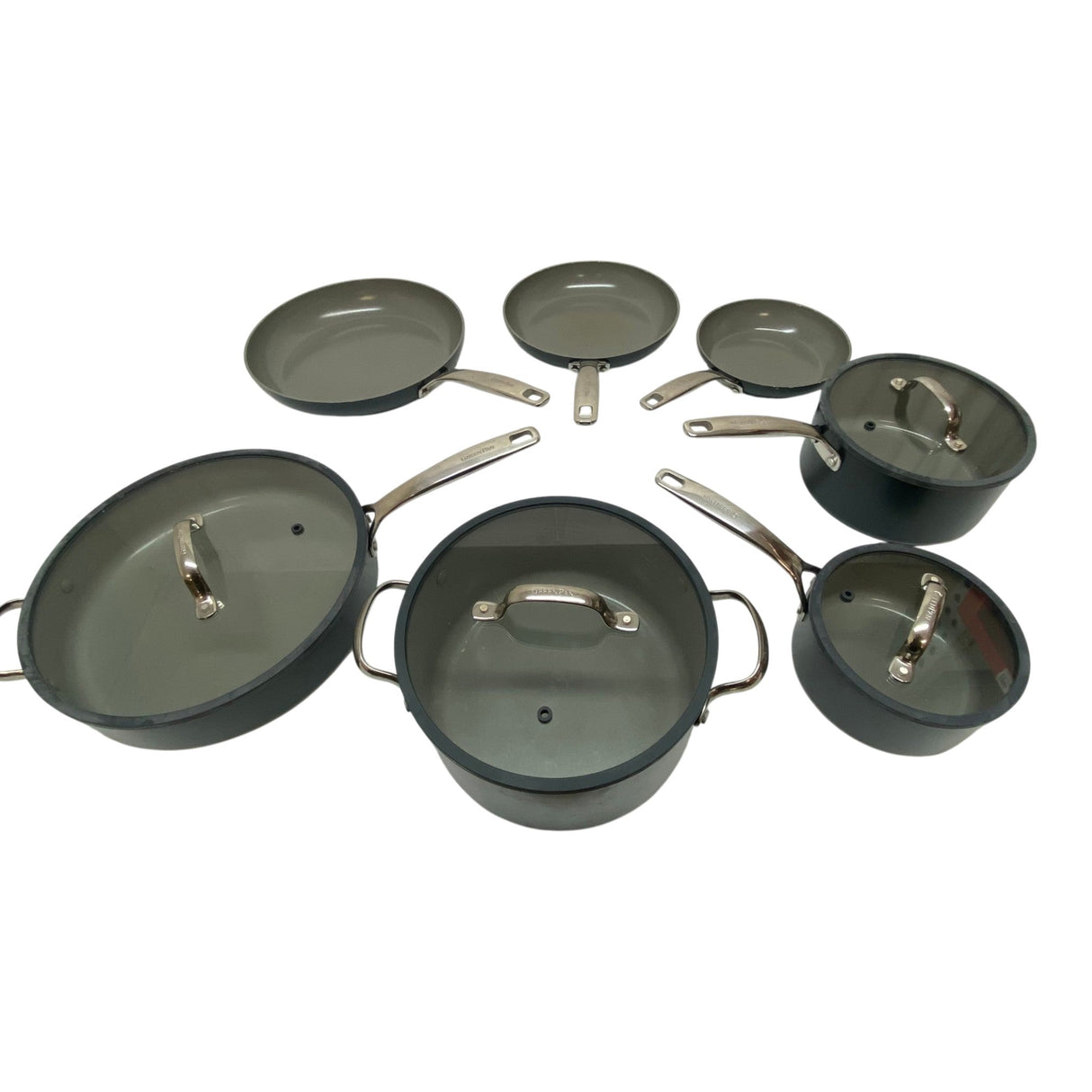 Greenpan Eras 7 Piece Ceramic Non-Stick Cookware Set with Lids - CLICK AND COLLECT ONLY