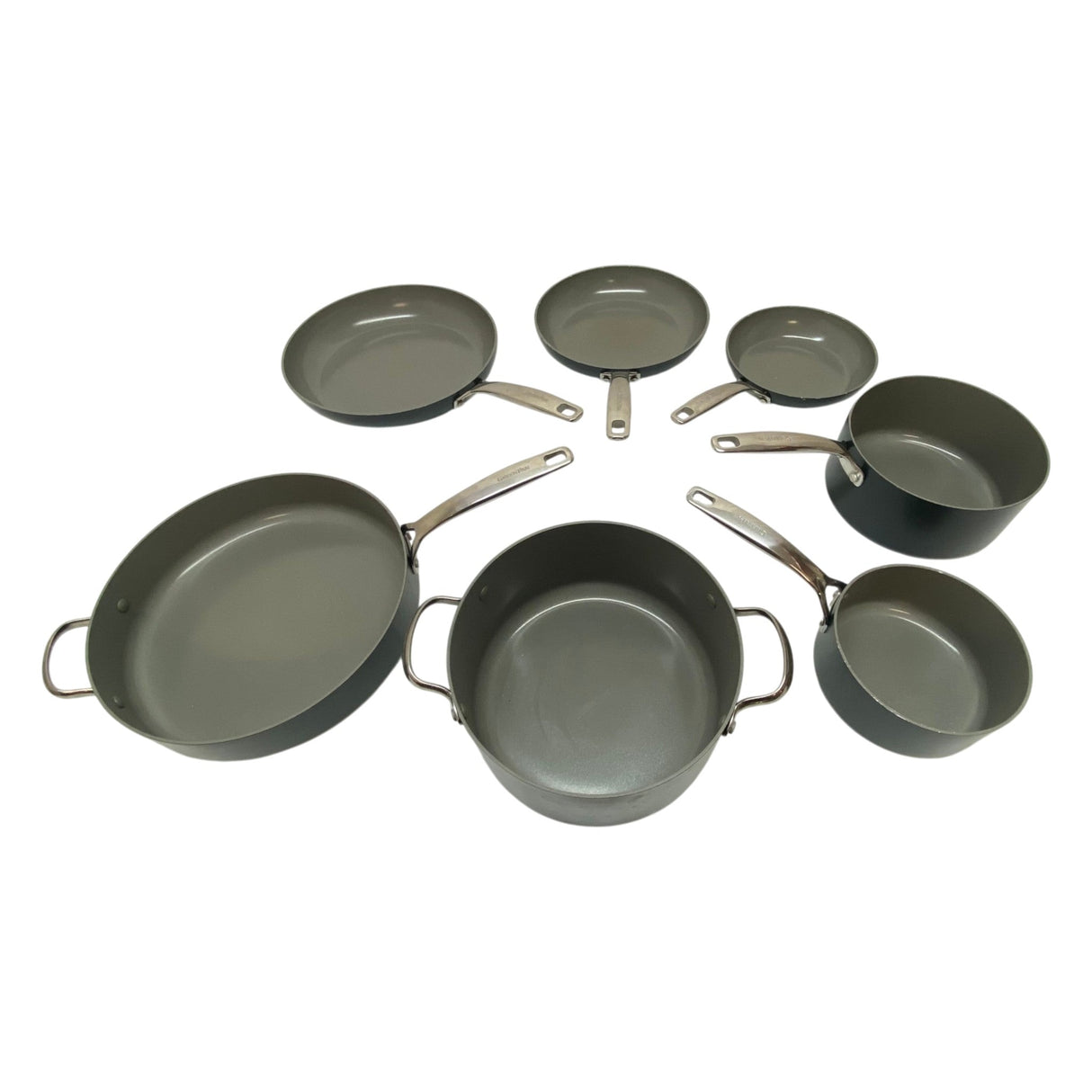 Greenpan Eras 7 Piece Ceramic Non-Stick Cookware Set with Lids - CLICK AND COLLECT ONLY
