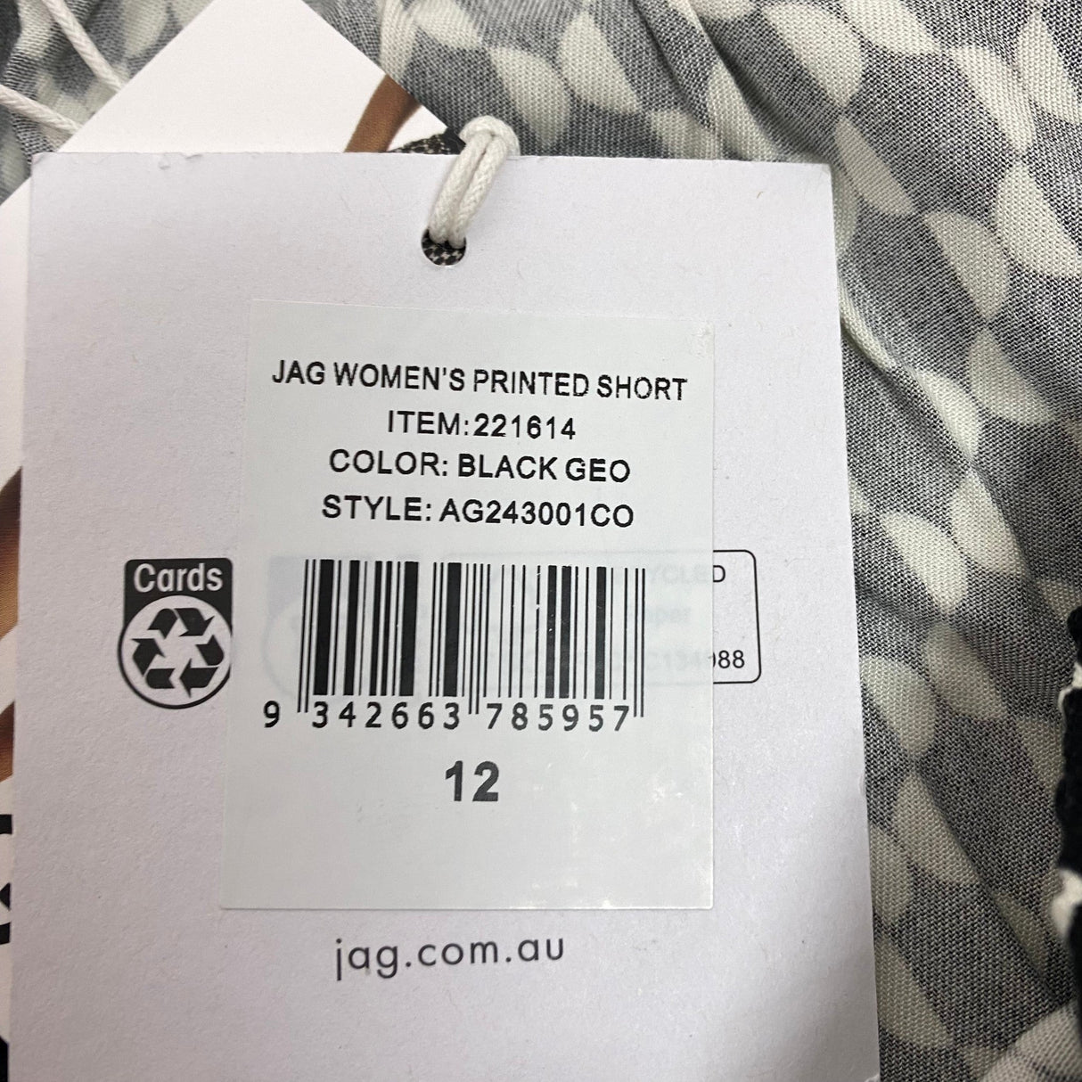 JAG Women's Relaxed Printed Shorts - Geometric SIZE - 12
