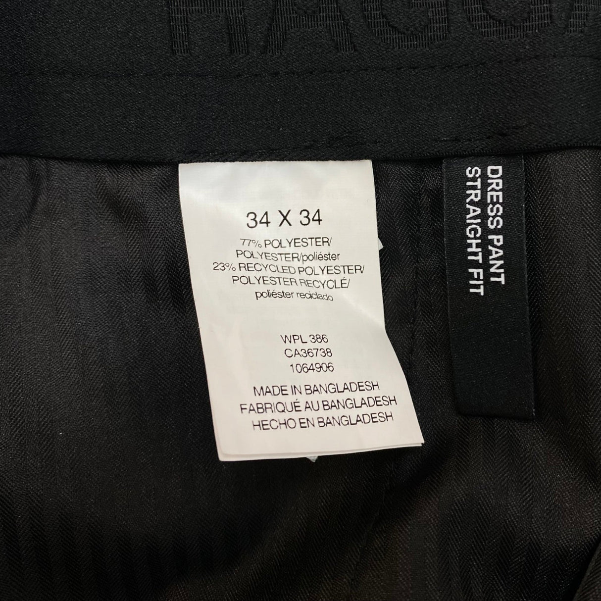 Haggar Men's Straight Fit Dress Pant SIZE - 34