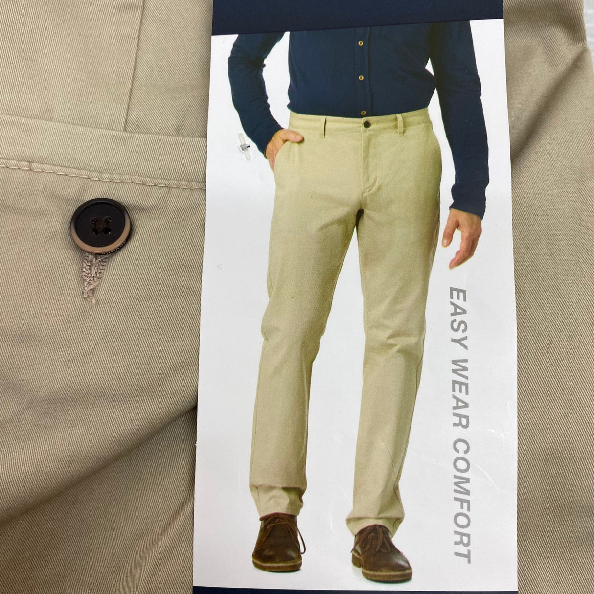Tailor Vintage Men's Stretch Twill Chino Pant SIZE - 36