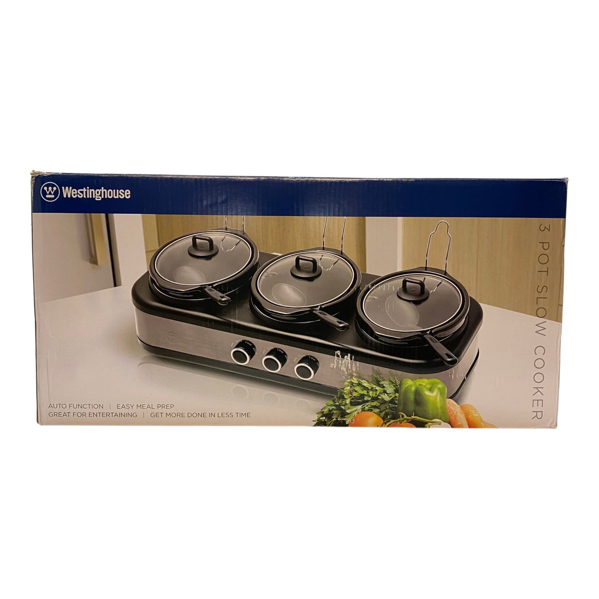 Westinghouse 3 Pot Slow Cooker (Only Includes 2x Pots)