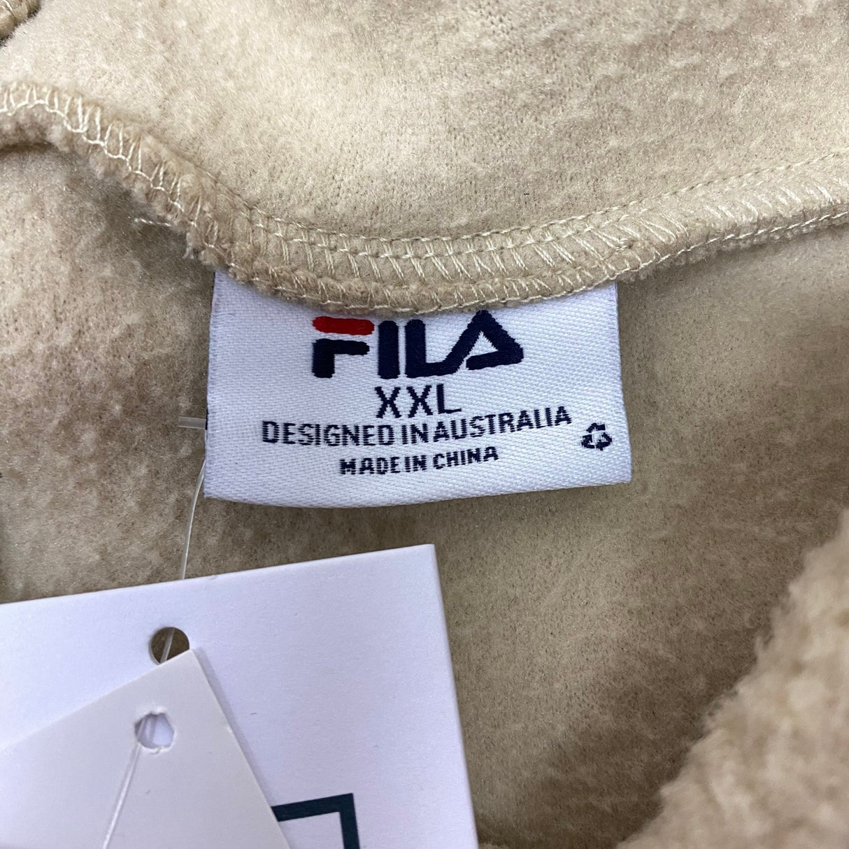 Fila Women's Fleece Carlo Hoodie - Oyster Grey SIZE - XXL