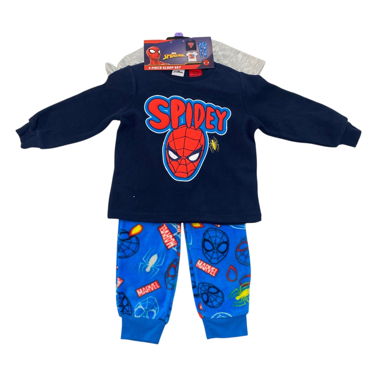 Marvel Kid's Spider-Man 3 Piece Sleep Set - 4 Years SIZE - 4