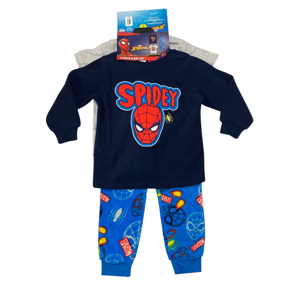 Marvel Kid's Spider-Man 3 Piece Sleep Set - 5 Years SIZE - 5