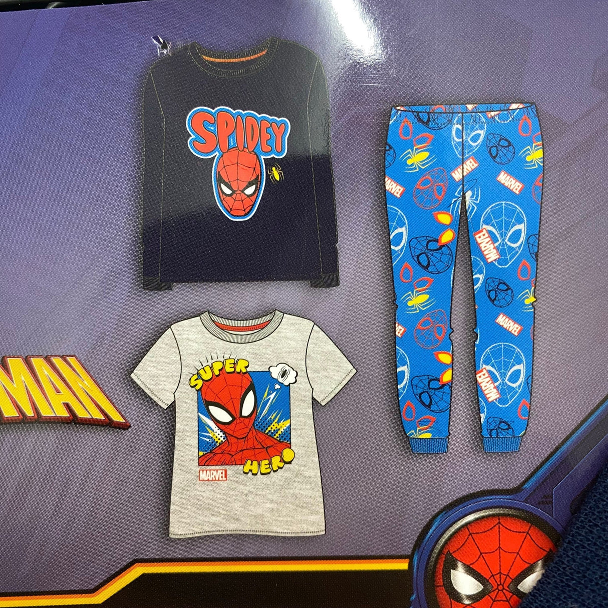 Marvel Kid's Spider-Man 3 Piece Sleep Set - 5 Years SIZE - 5