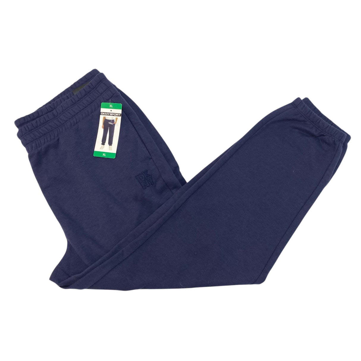 DKNY Women's Fleece Trackpants - Peacoat Blue SIZE - Extra Large