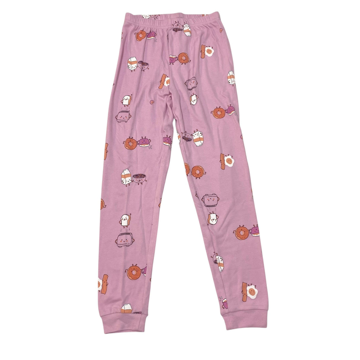 Pekkle Girl's 2 Piece Pyjama Set - Pink Cereal - 10/12 Year Old SIZE - 12