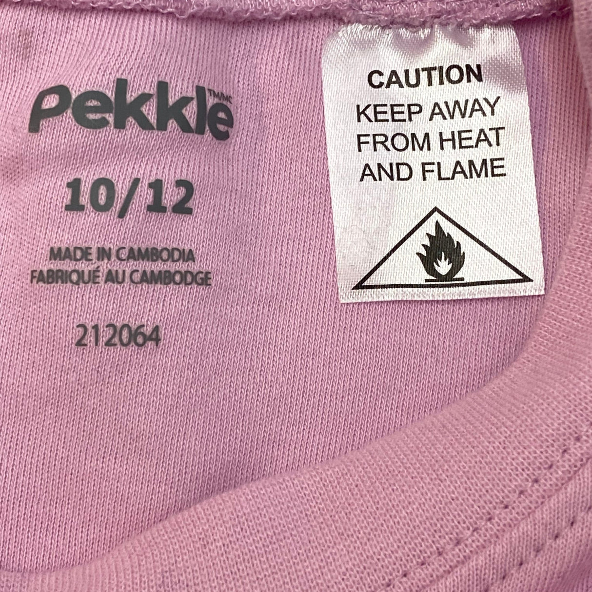 Pekkle Girl's 2 Piece Pyjama Set - Pink Cereal - 10/12 Year Old SIZE - 12