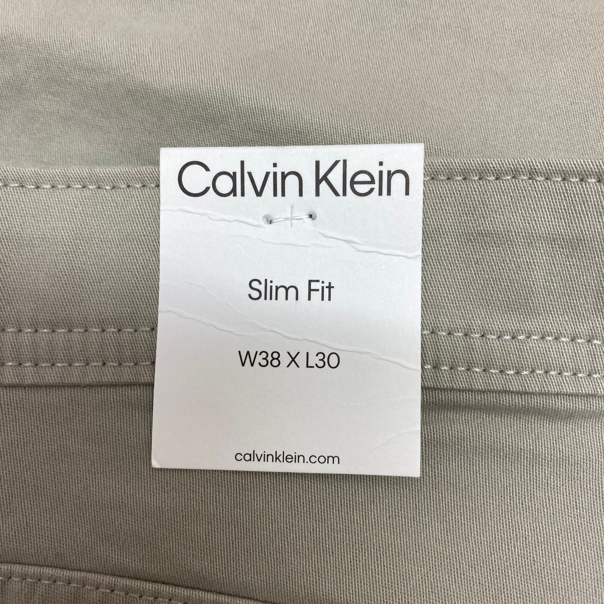 Calvin Klein Men's Slim Fit Pant - Tan - 38 x 30 SIZE - 38