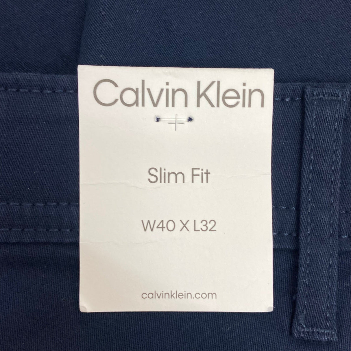 Calvin Klein Men's Slim Fit Pant - Navy - 40 x 32 SIZE - 40