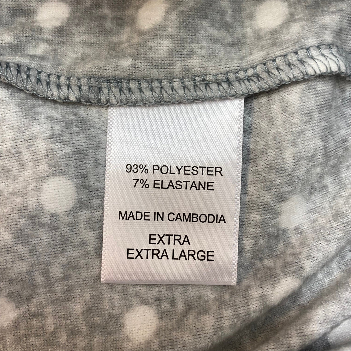 Nautica Women's Fleece Pyjama Set - Grey Polka Dot SIZE - XXL