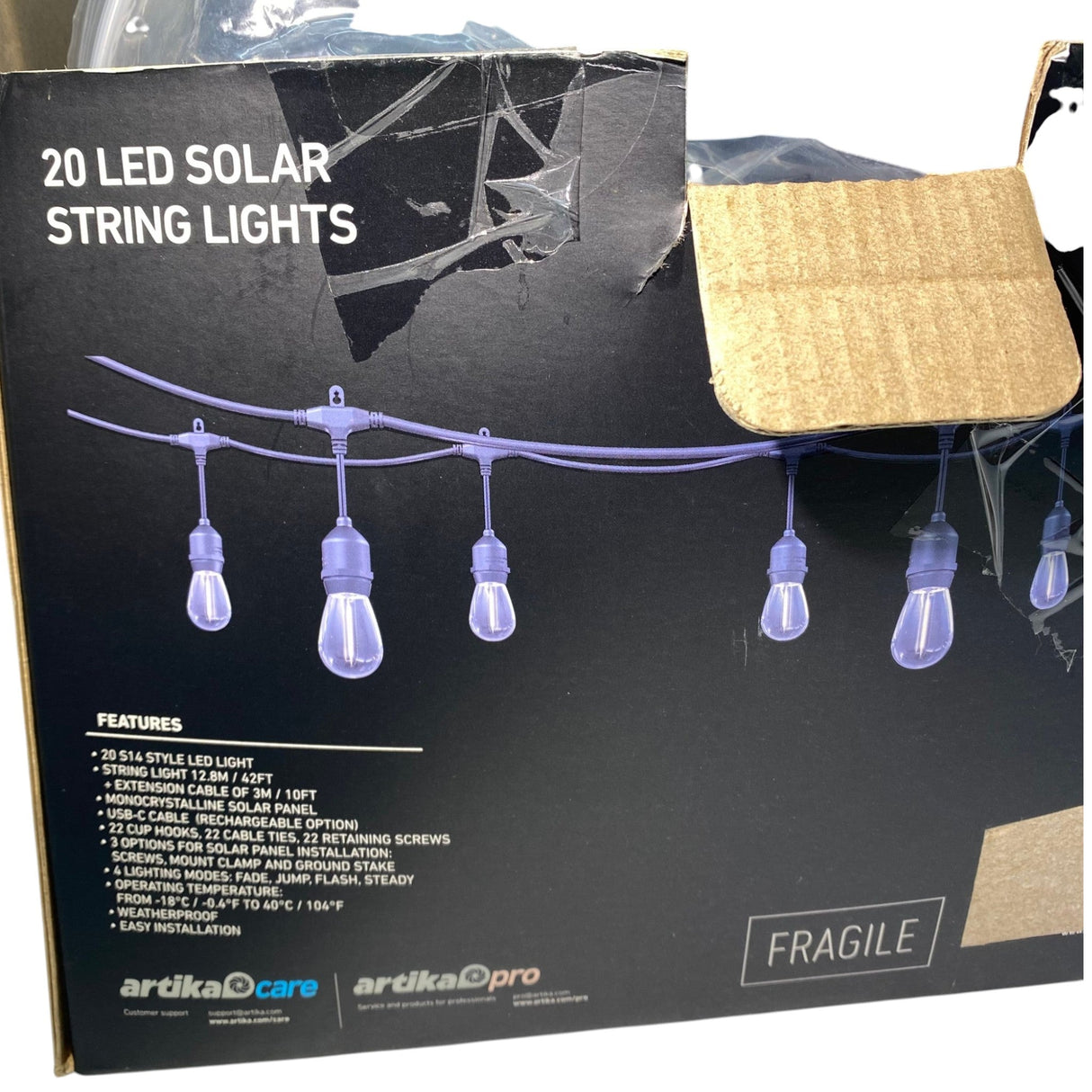 Artika Blaze 20 LED Outdoor Solar String Lights