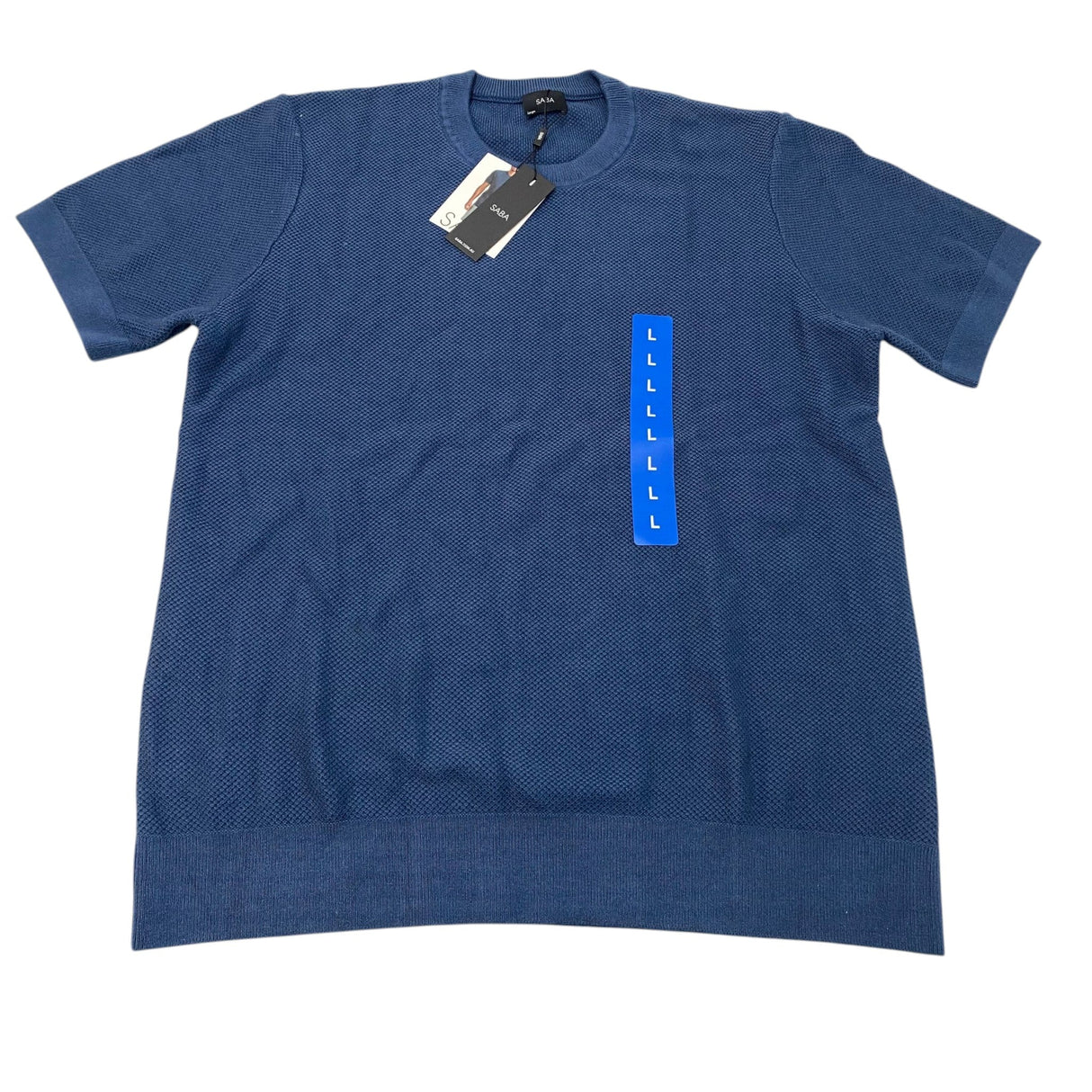 SABA Men's Knitted Cotton Texture Tee SIZE - Large