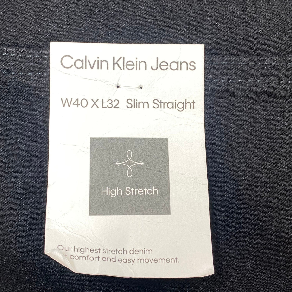 Calvin Klein Men's Slim Straight Jeans - 40 x 32 SIZE - 40