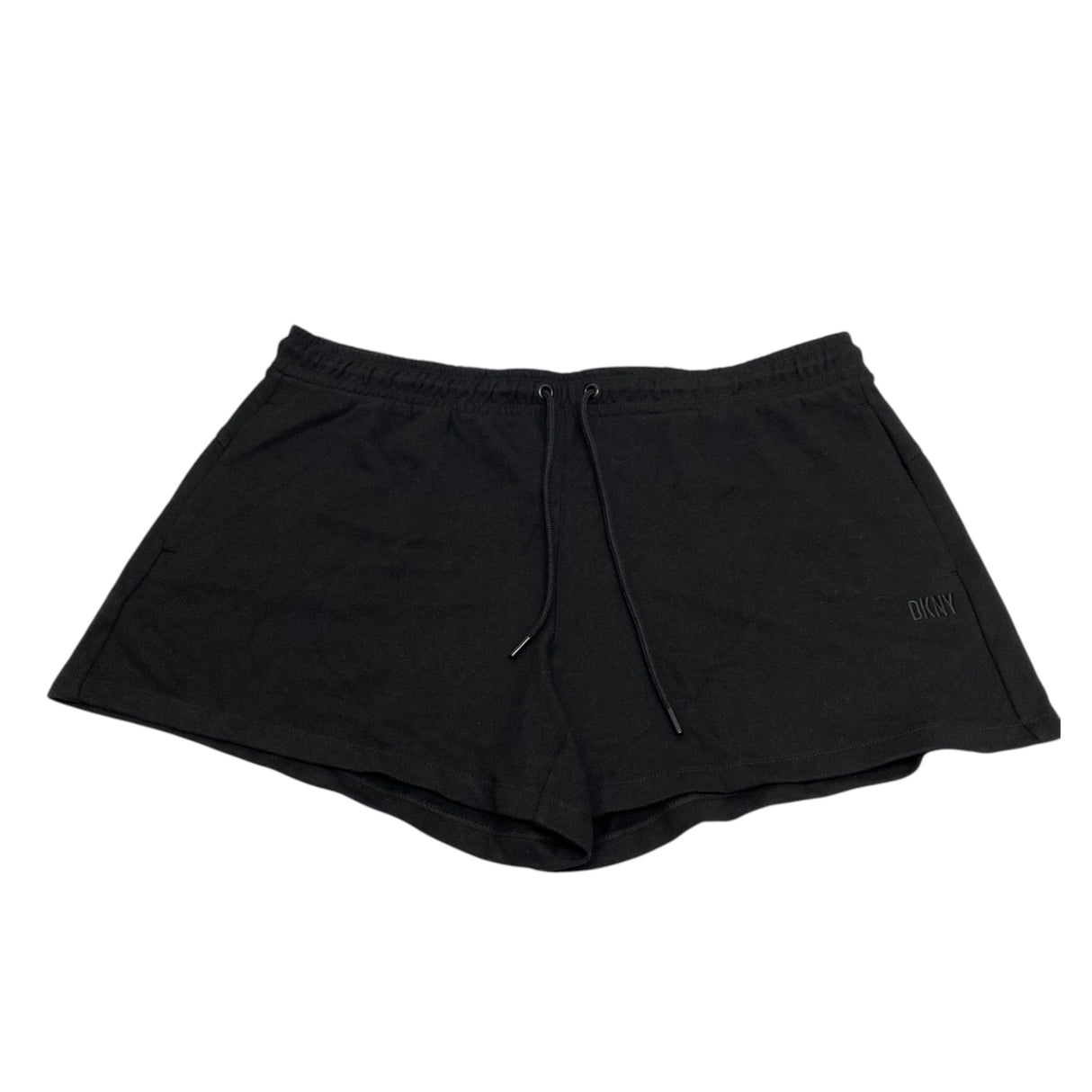DKNY Women's Tonal Logo Casual Shorts - Black SIZE - Extra Large