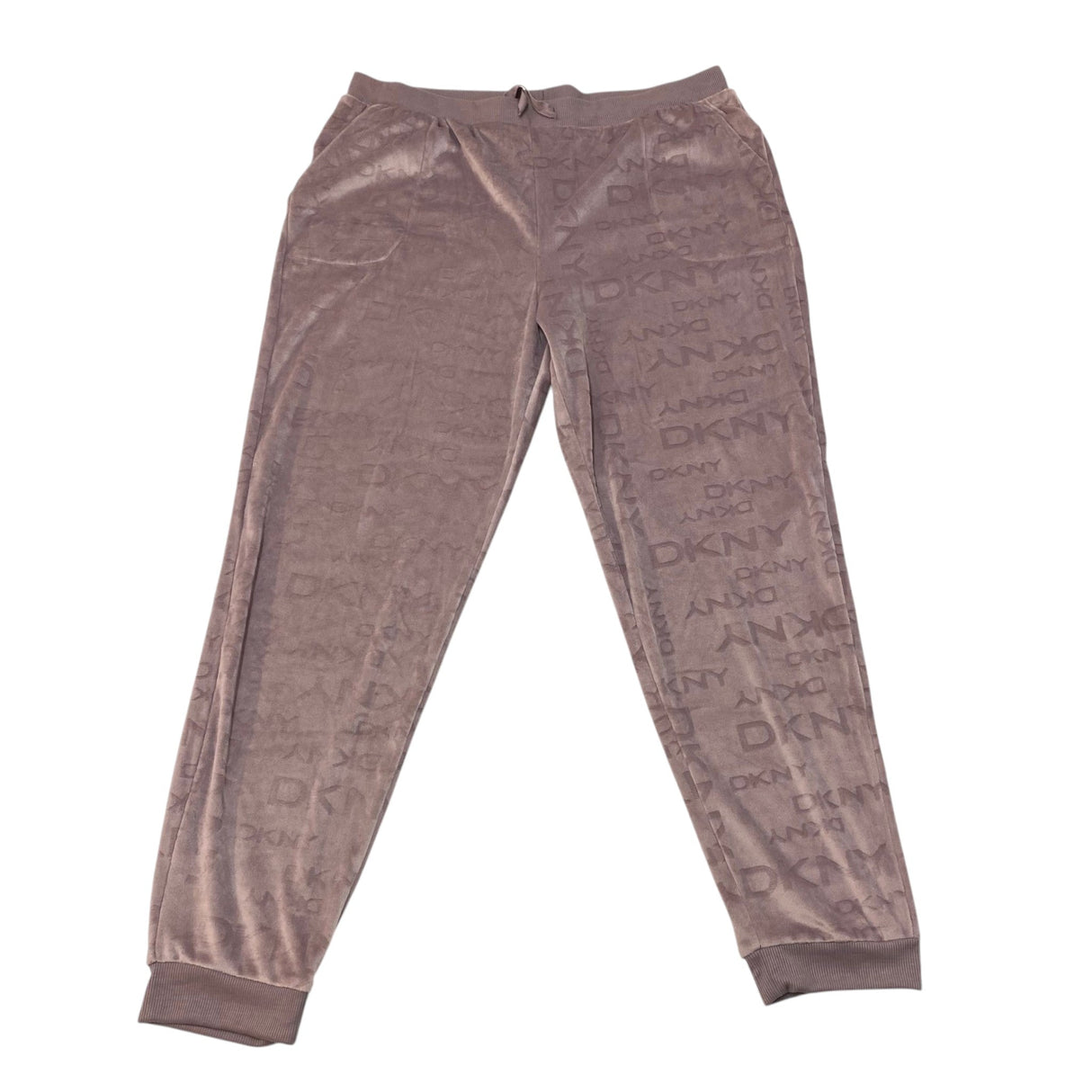 DKNY Women's 2 Piece Velour Lounge Set - Mauve SIZE - XXL