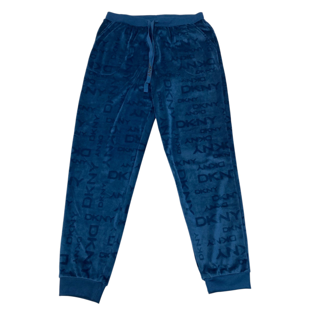 DKNY Women's 2 Piece Velour Lounge Set - Navy SIZE - Medium