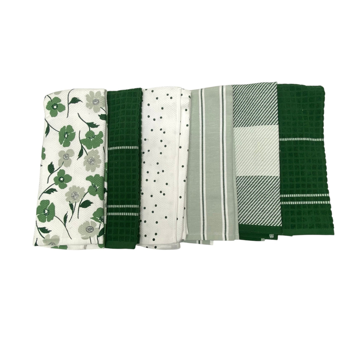 Kate Spade 6x Cotton Kitchen Towels - Green
