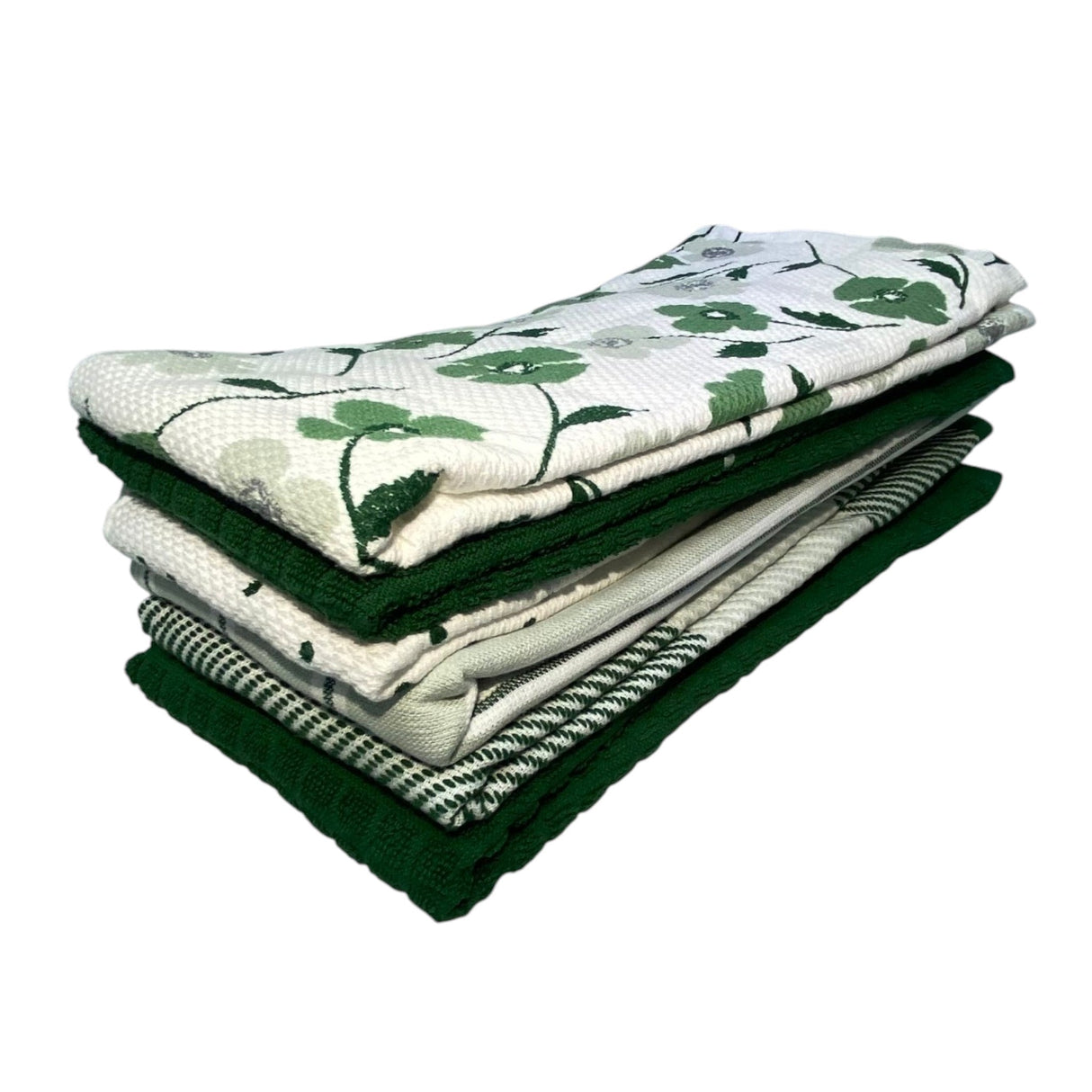 Kate Spade 6x Cotton Kitchen Towels - Green