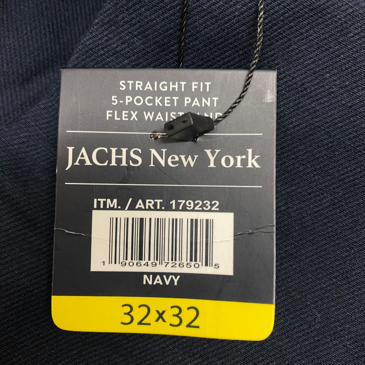 Jachs Men's Straight Fit 5 Pocket Pant - Navy SIZE - 32