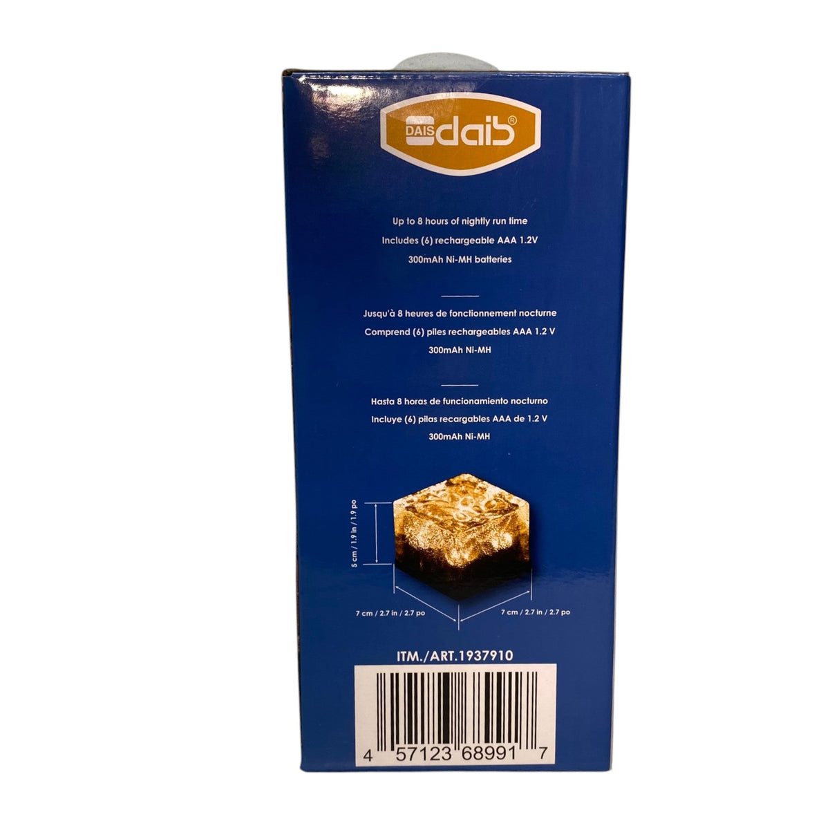 Dais Solar Brick Light 6 Pack - Warm White