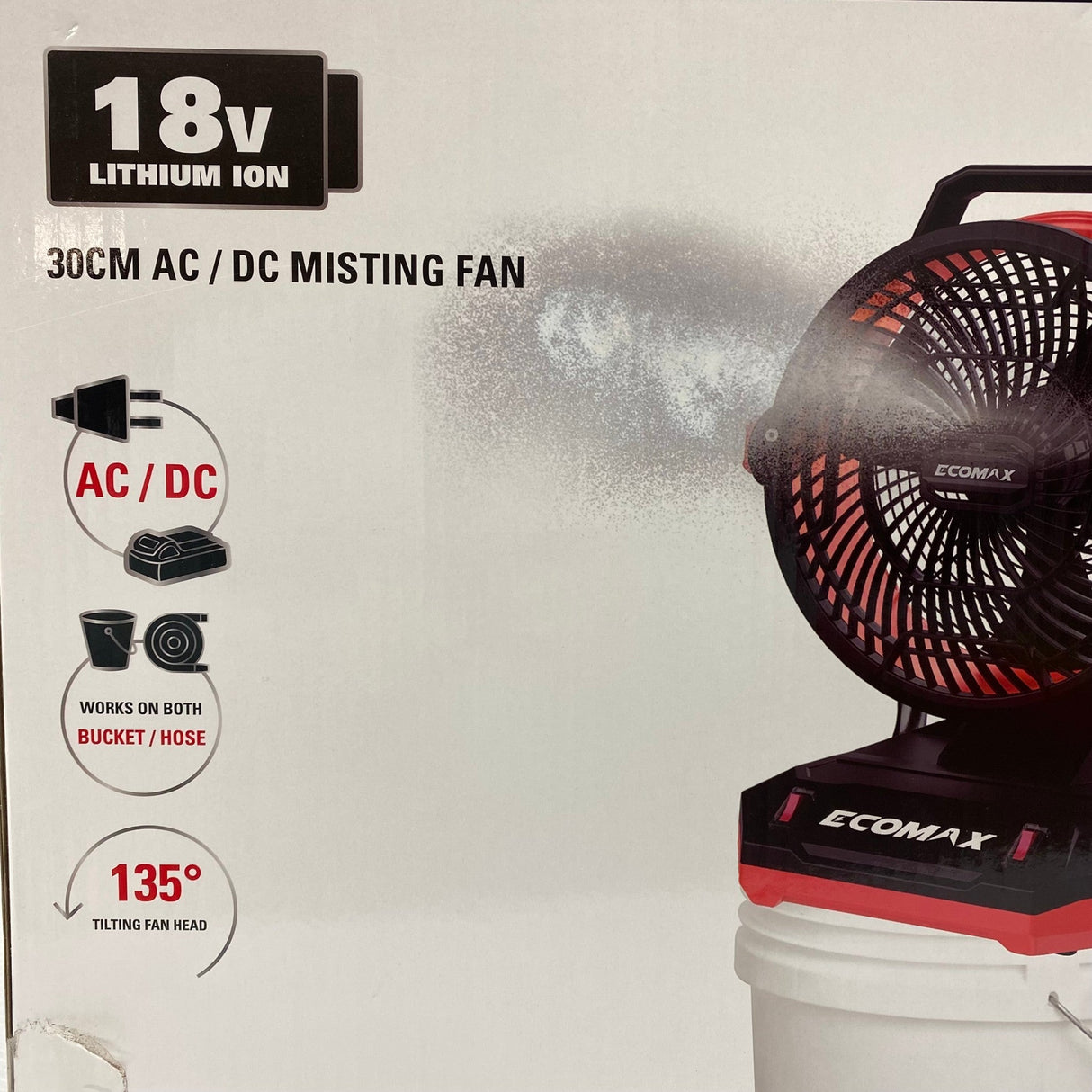 Ecomax 30cm Misting Fan