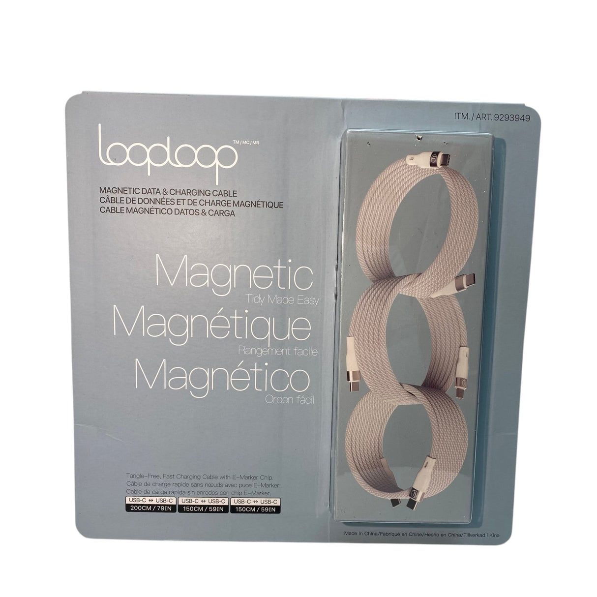 Loop Loop Magnetic USB-C Cable 3 Pack - White