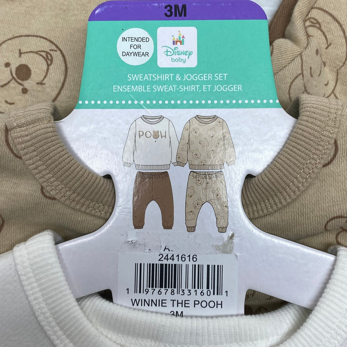 Mad Engine Kids's Winnie The Pooh Sweatshirt & Jogger - 3 Months