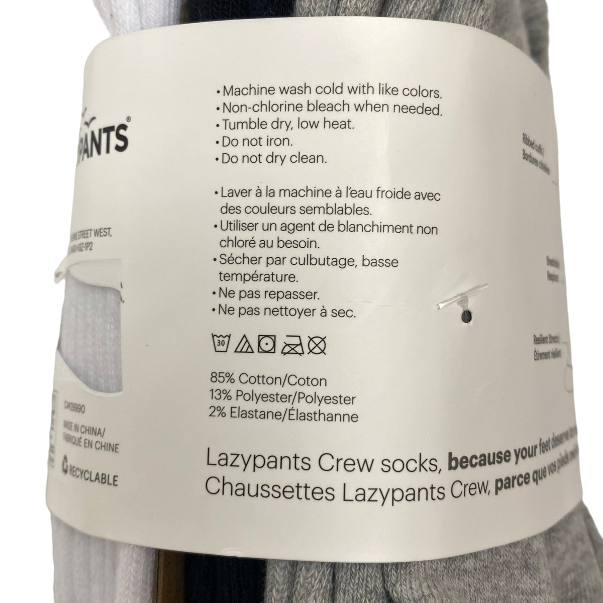 Lazypants Women's 6x Premium Crew Socks