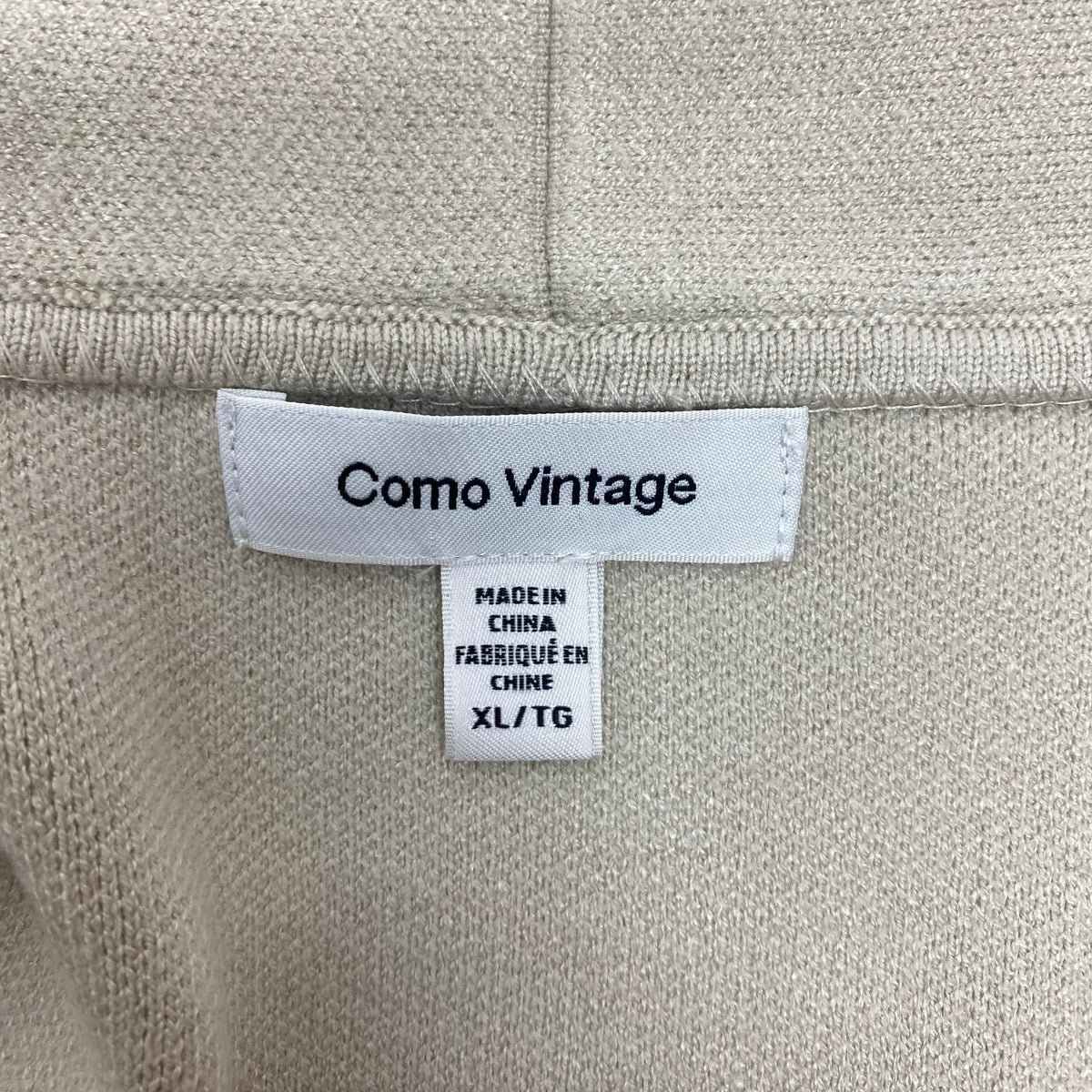 Como Vintage Women's Vintage Cardigan with Belt - Tan SIZE - Extra Large