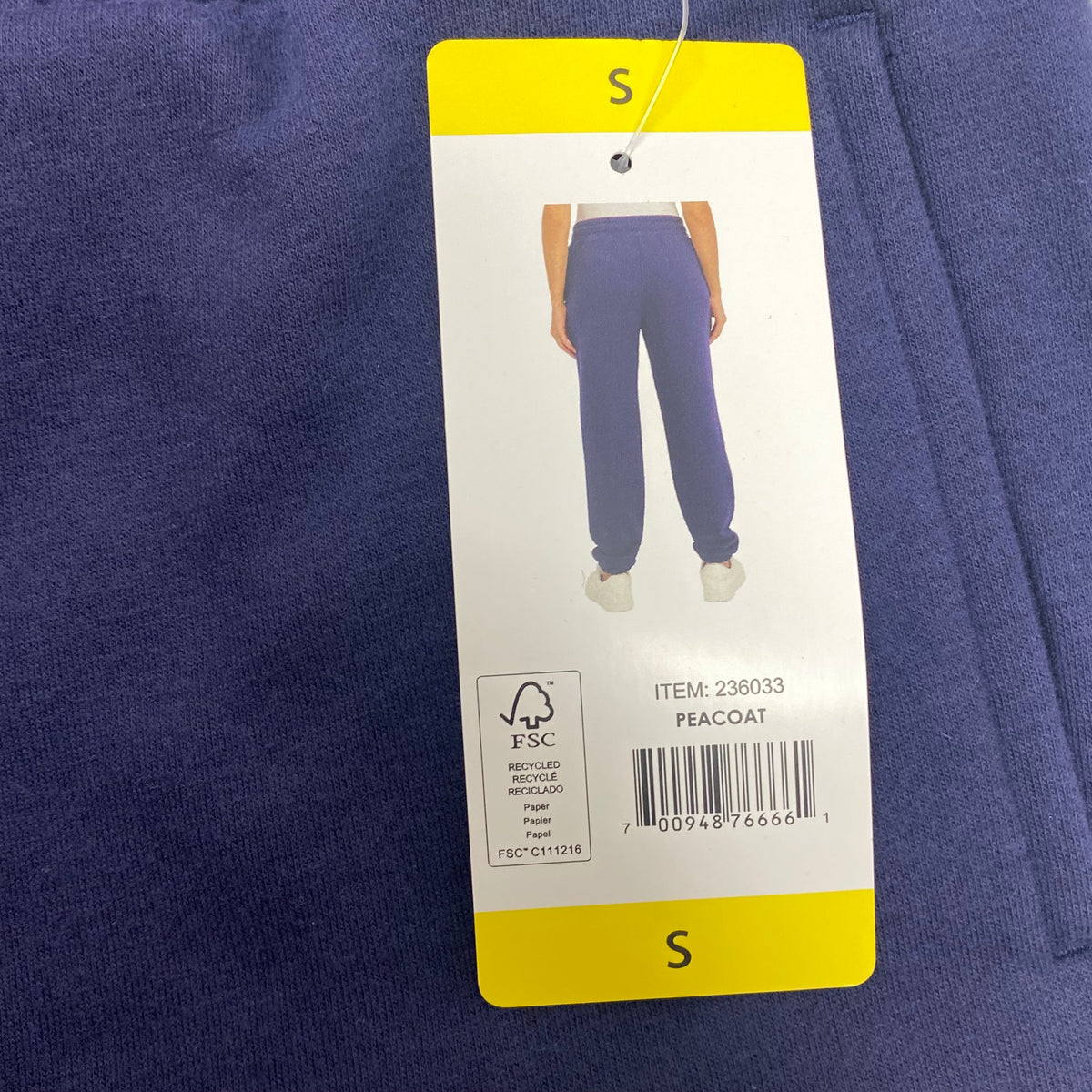 DKNY Women's Fleece Pant - Peacoat SIZE - Small