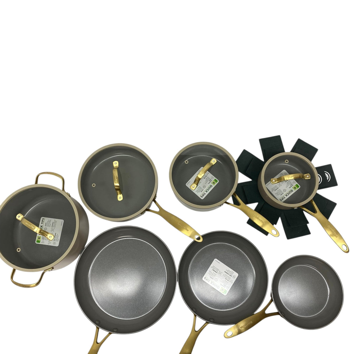 GreenPan Jewel Ceramic Cookware Set 7 Piece