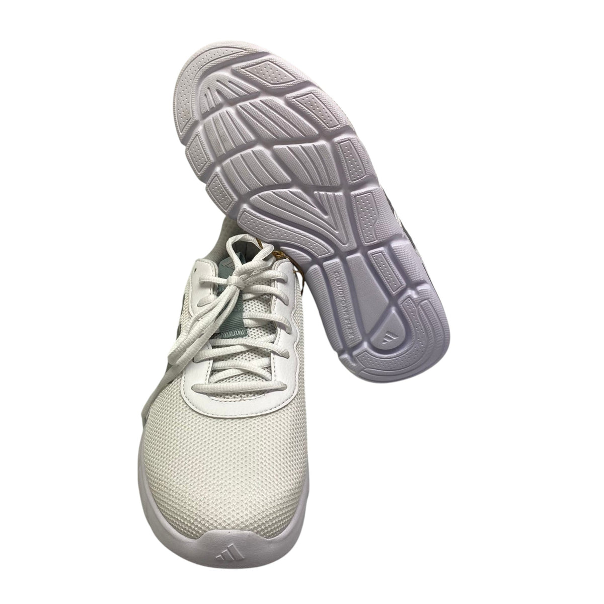 Adidas Women's Cloudfoam Flex Wide Fit Sneakers - White SIZE - Small