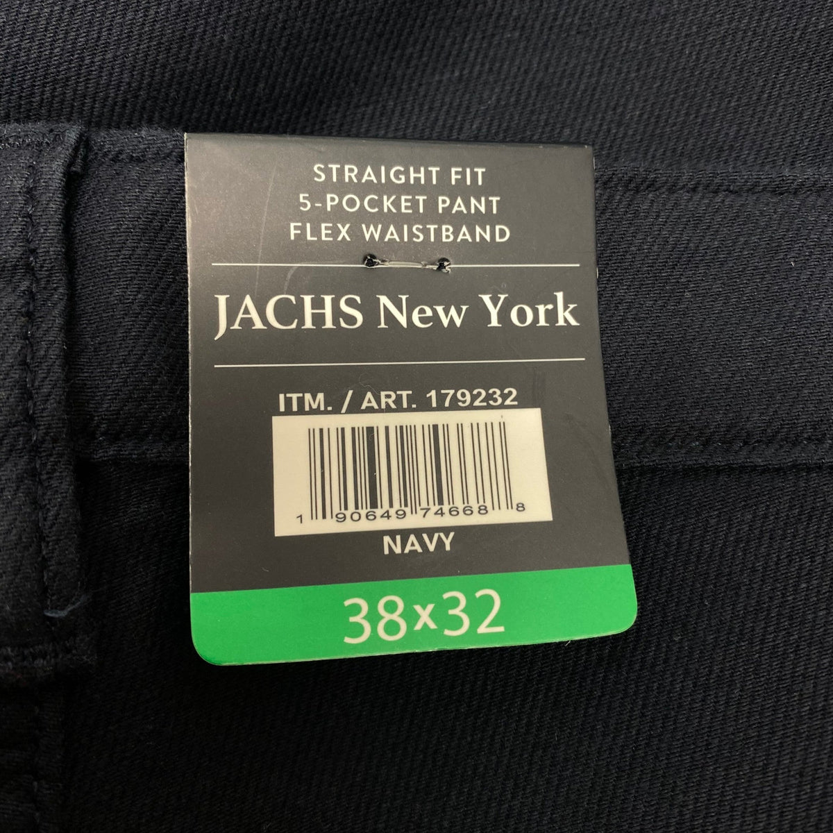 Jachs Men's Straight Fit Pants - Navy SIZE - 38