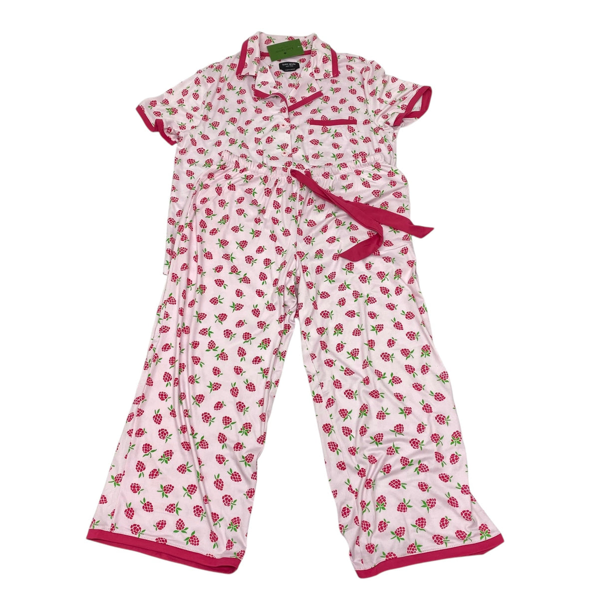 Kate Spade Women's 2 Piece Capri Pyjama Set - Strawberry SIZE - Small