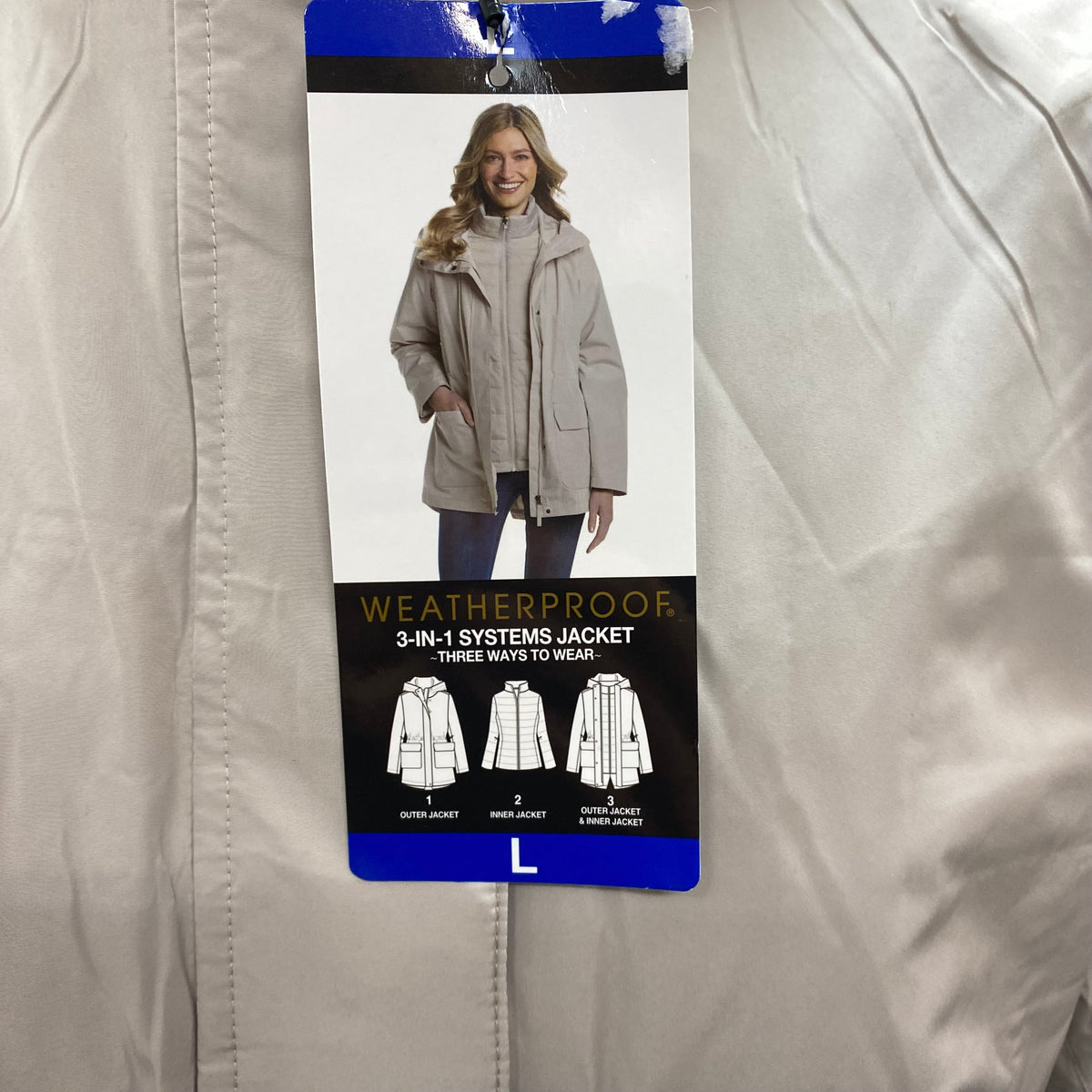 Weatherproof Women's 3 in 1 Jacket SIZE - Large