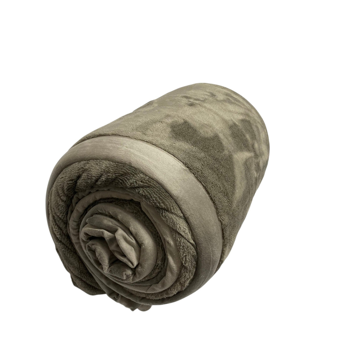Nemcor Plush Blanket - King Size - Taupe