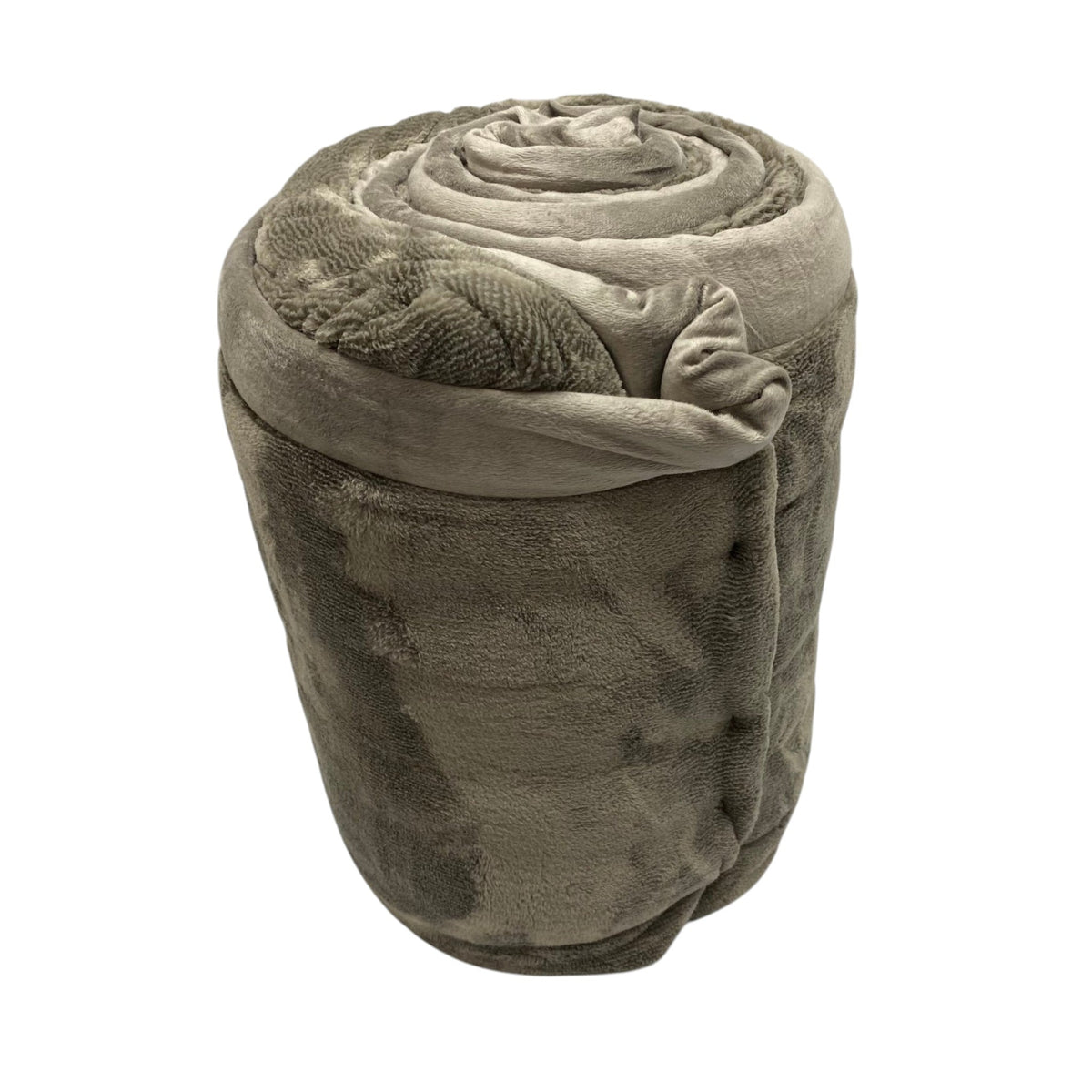 Nemcor Plush Blanket - King Size - Taupe