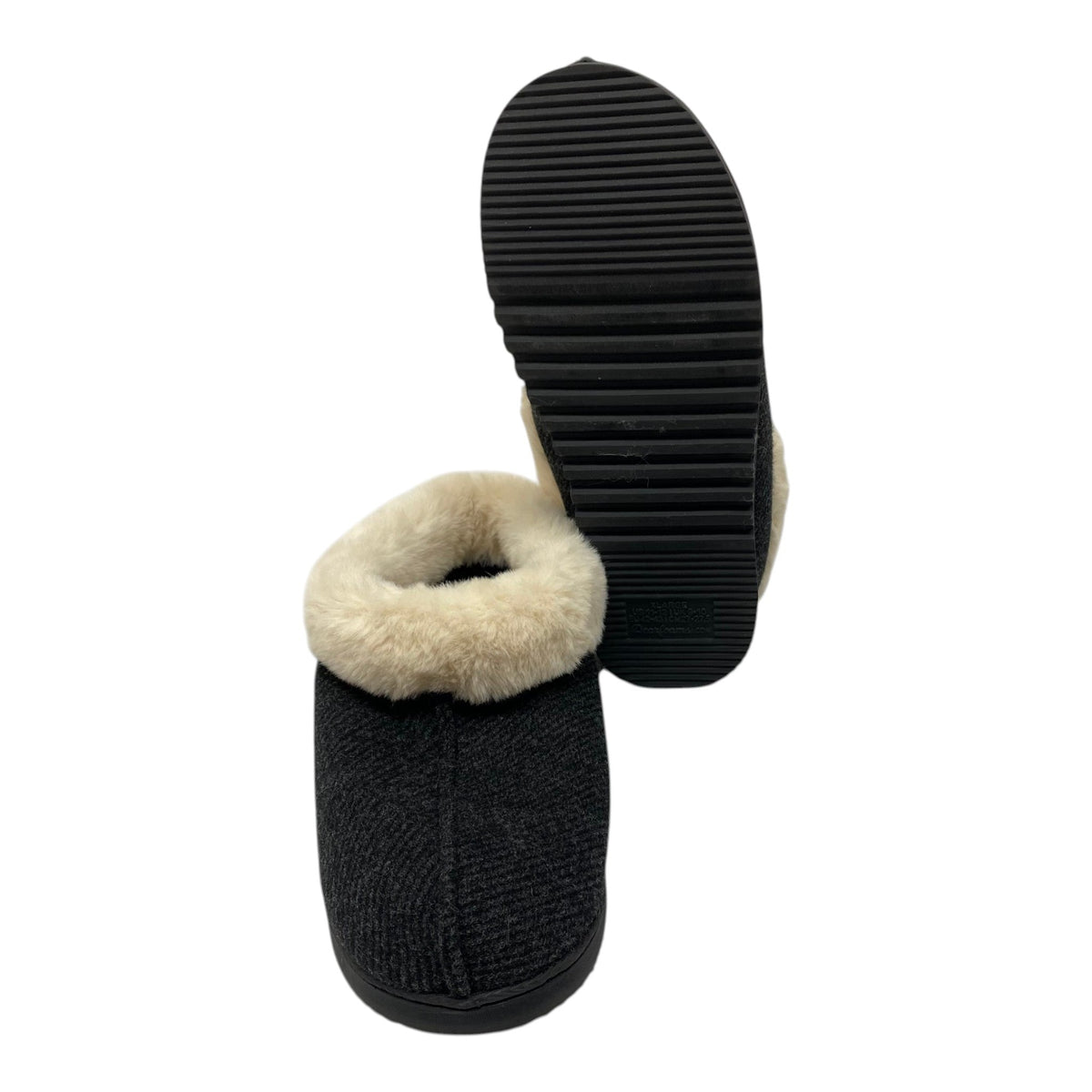 Dearfoam Women's Twill Clog Slipper - Black SIZE - Extra Large