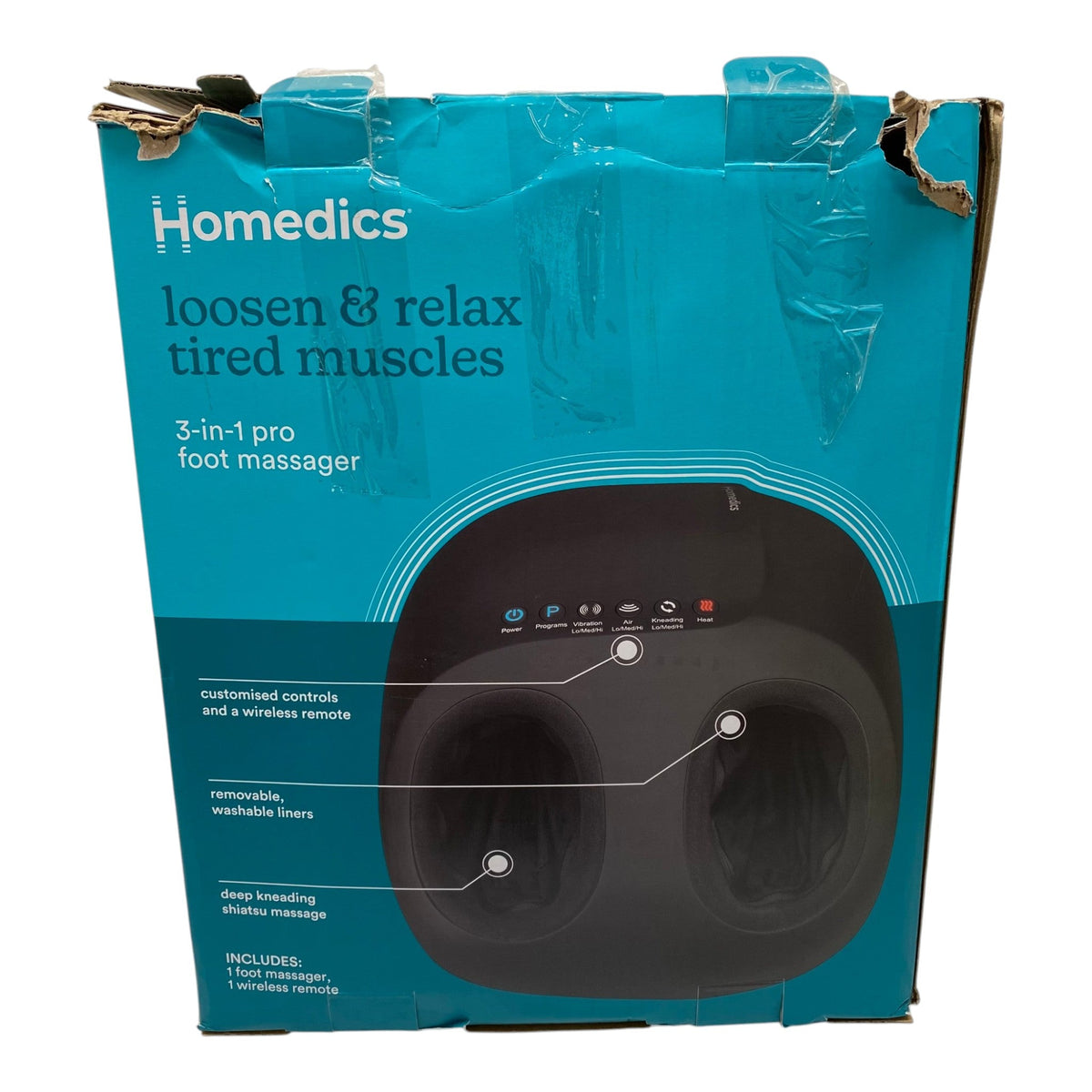 Homedics 3-in-1 Pro Foot Massager with Heat