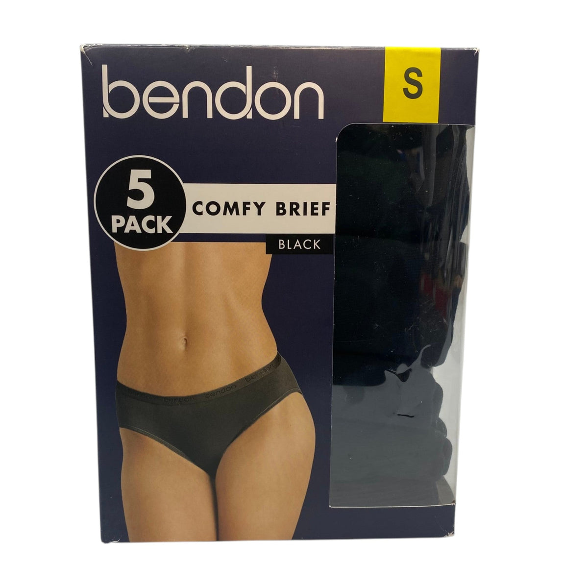 Bendon Women's 5 Pack Comfy Brief - Black SIZE - Small