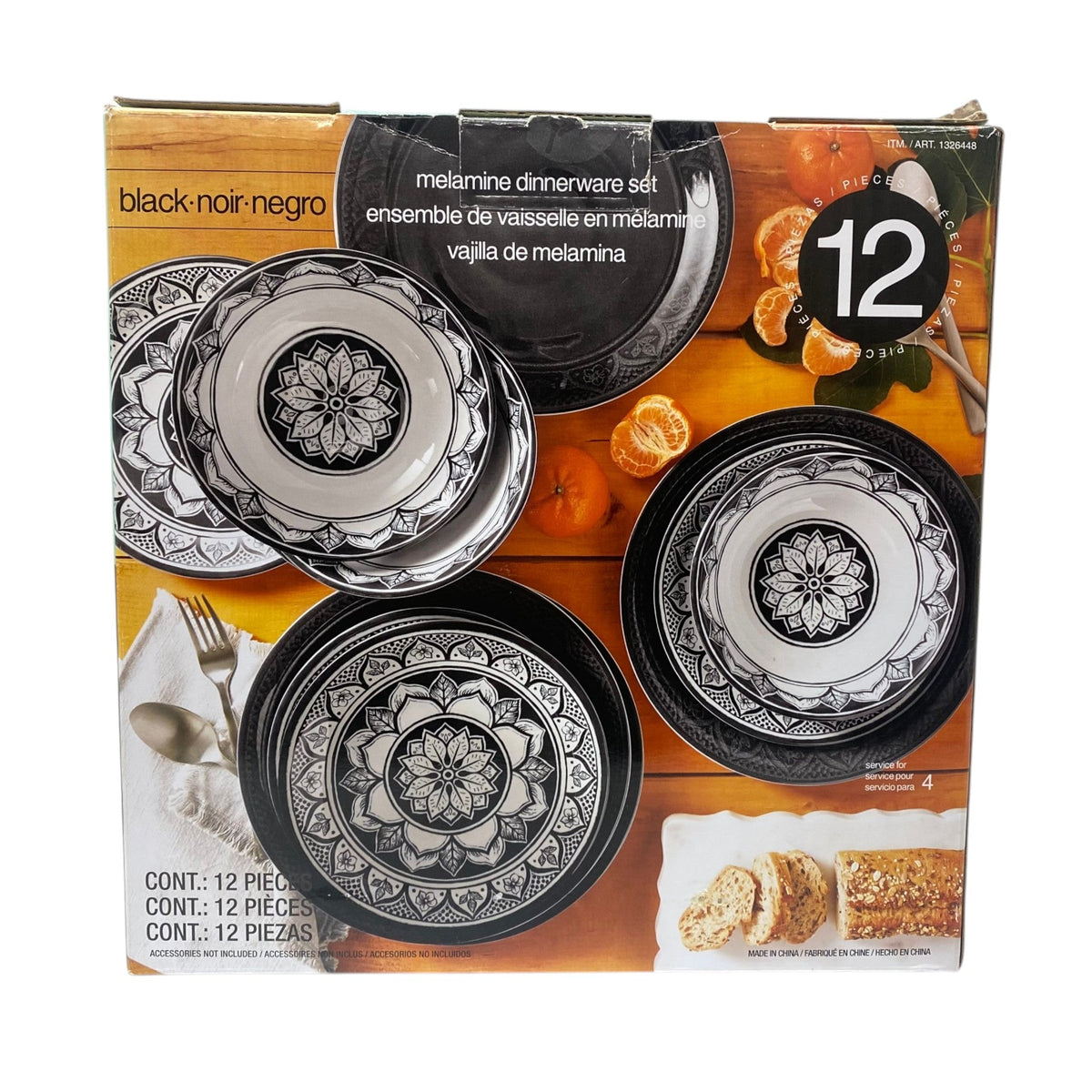 Pandex 8 Piece Melamine Dinner Set