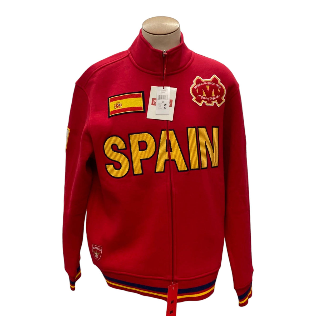 Mondetta Men's Soccer Jacket - Pitch Red/Spain SIZE - Medium